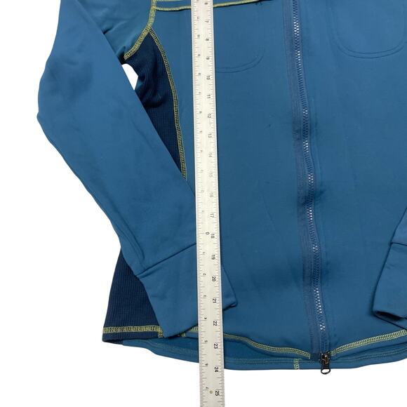 Title Nine Sweater Women's Medium Blue Full Zip Fleece Lined Athletic - Picture 3 of 7